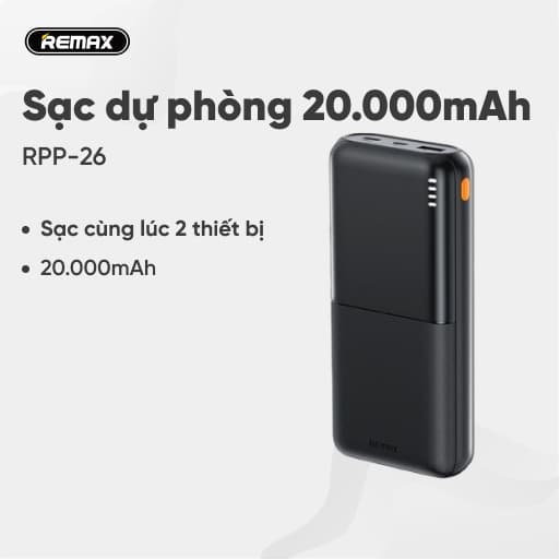 Sạc dự phòng Remax 10000mAh RPP-23