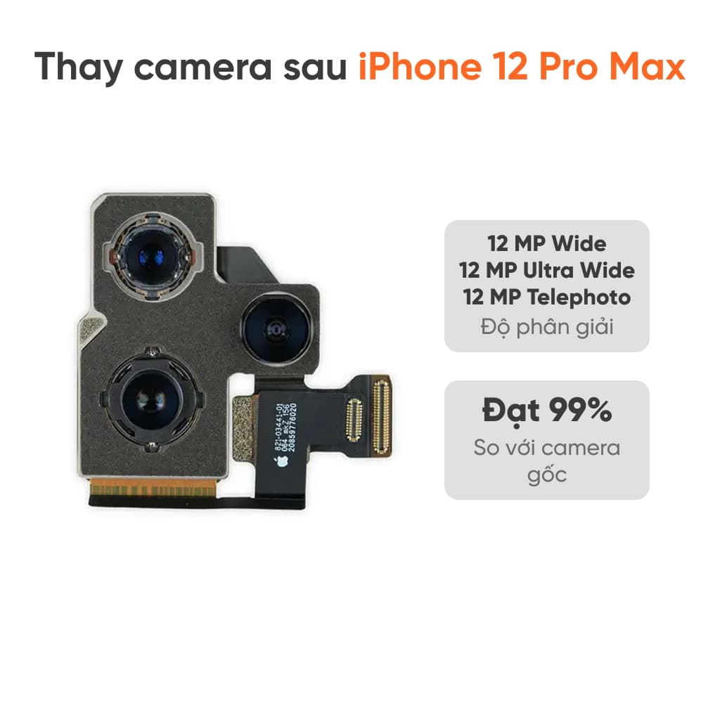 Thay camera sau iPhone 12 Pro Max