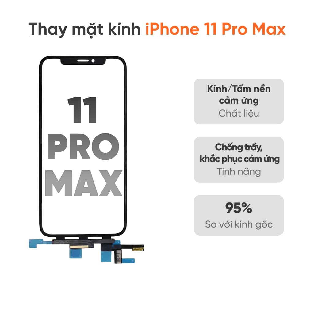 Thay mặt kính iPhone 11 Pro Max