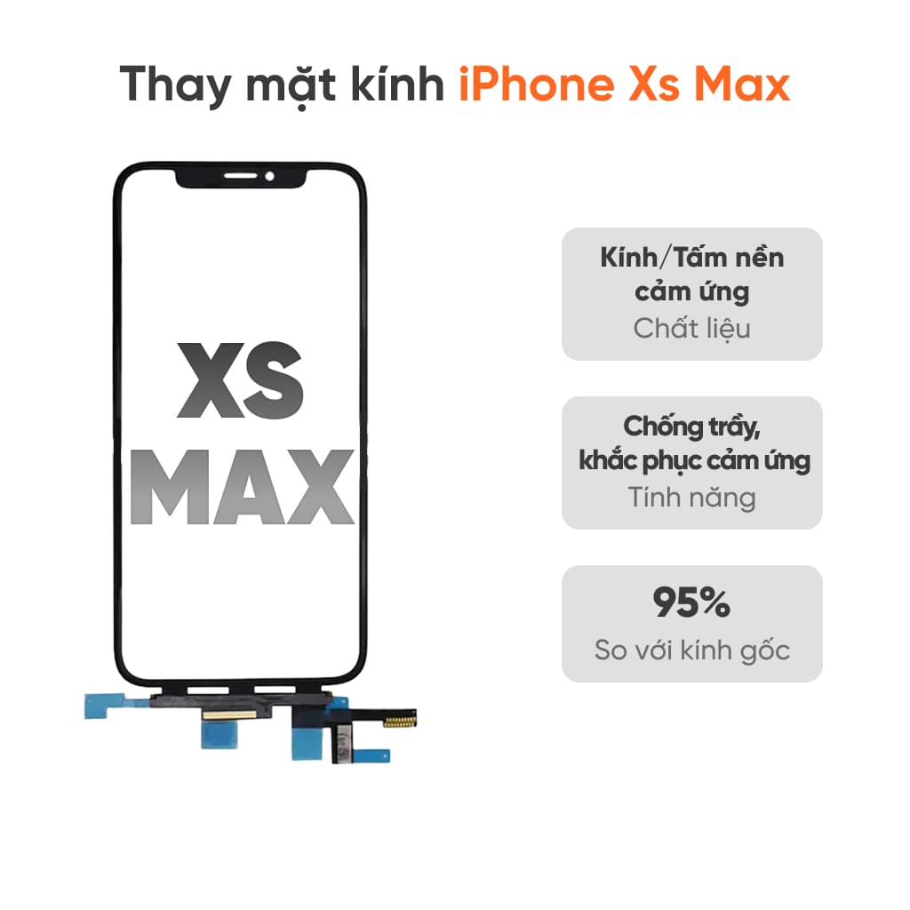 Thay mặt kính iPhone XS Max