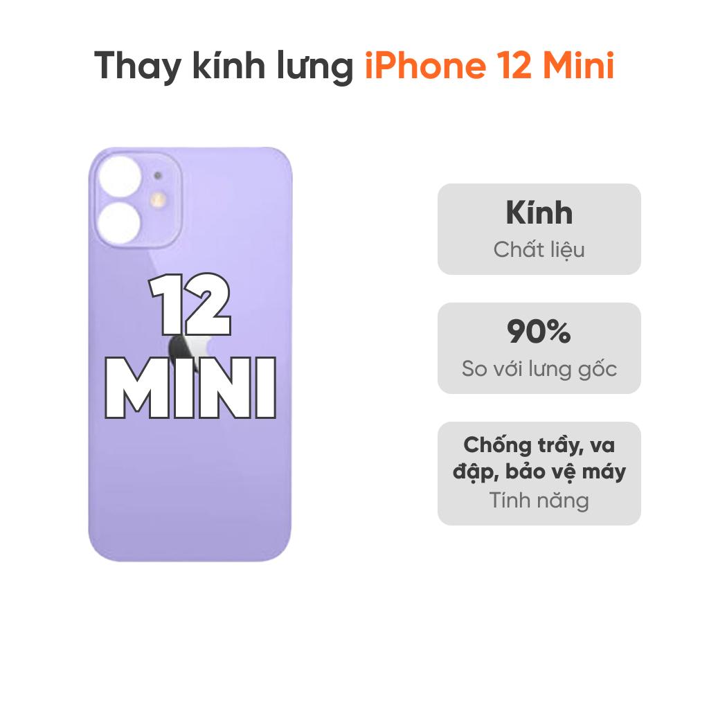 Thay kính lưng iPhone 12 Mini