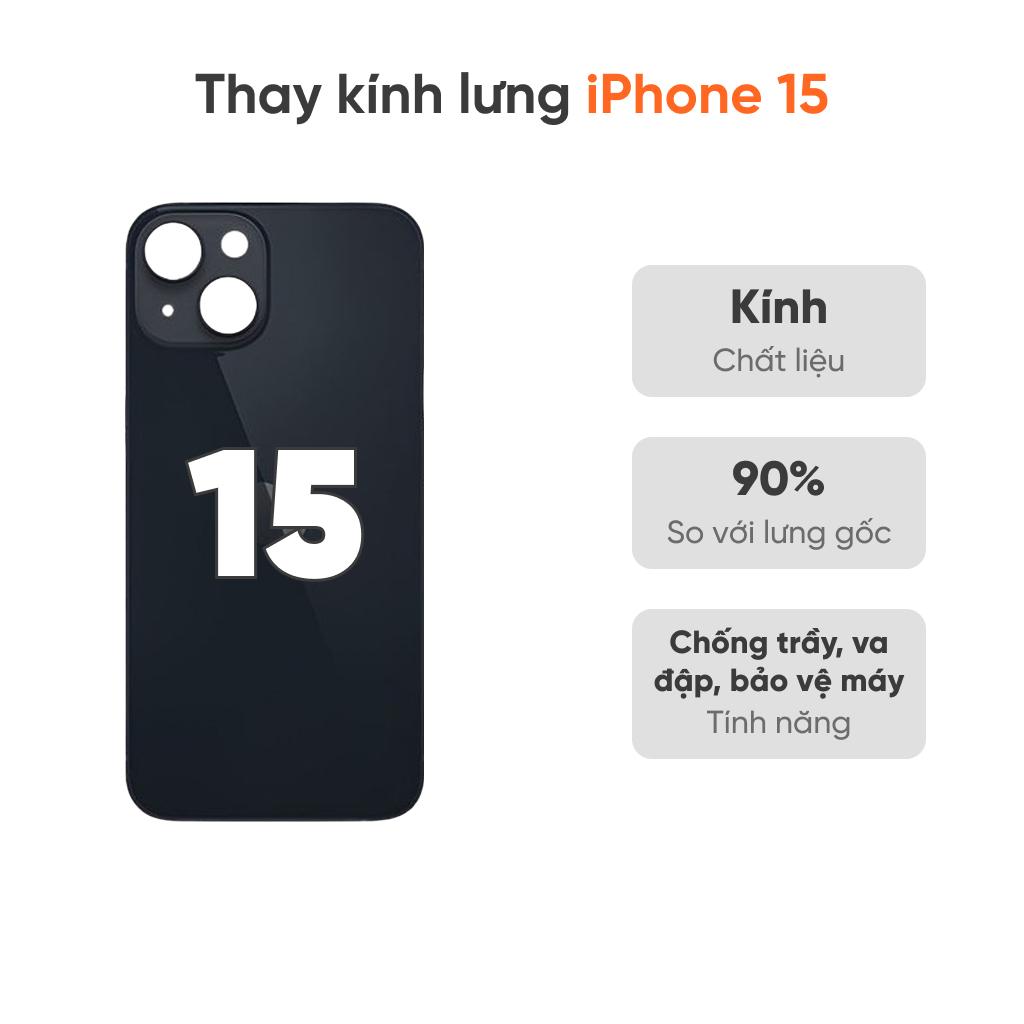 Thay kính lưng iPhone 15