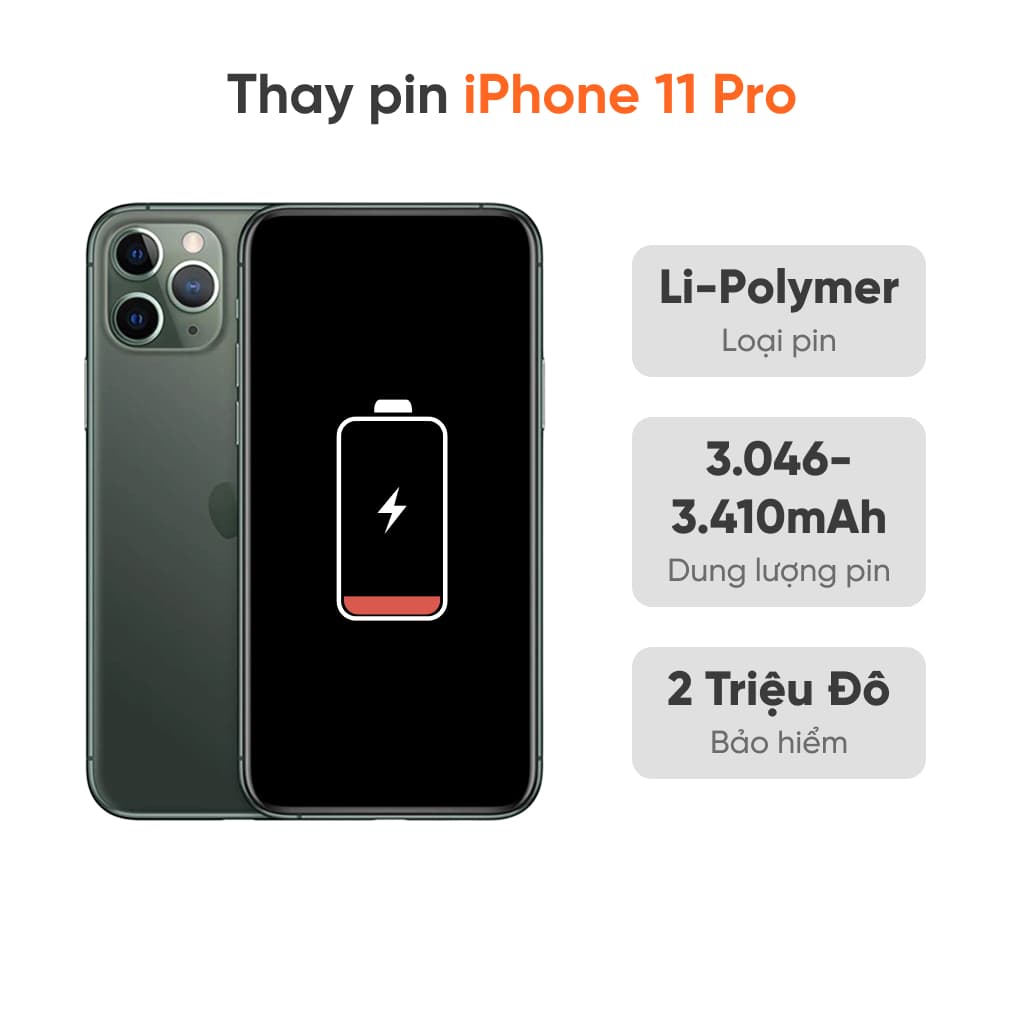 Thay pin iPhone 11 Pro