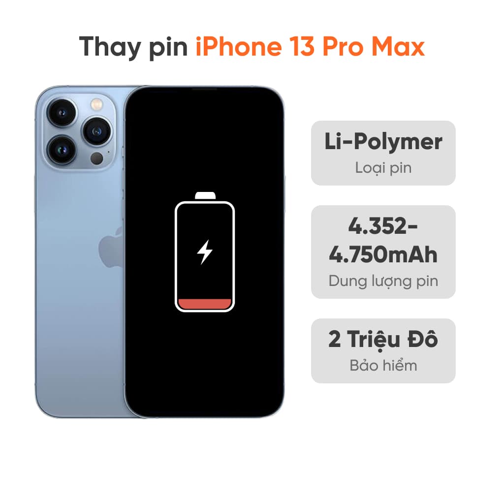 Thay pin iPhone 13 Pro Max