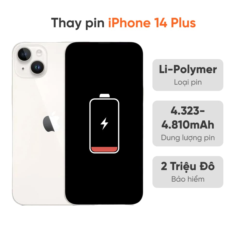 Thay pin iPhone 14 Plus