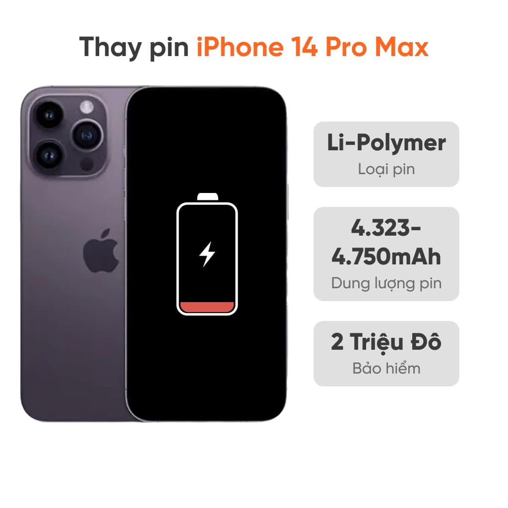 Thay pin iPhone 14 Pro Max