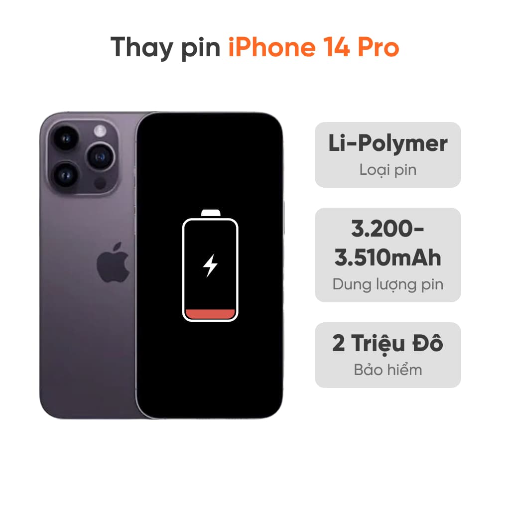 Thay pin iPhone 14 Pro