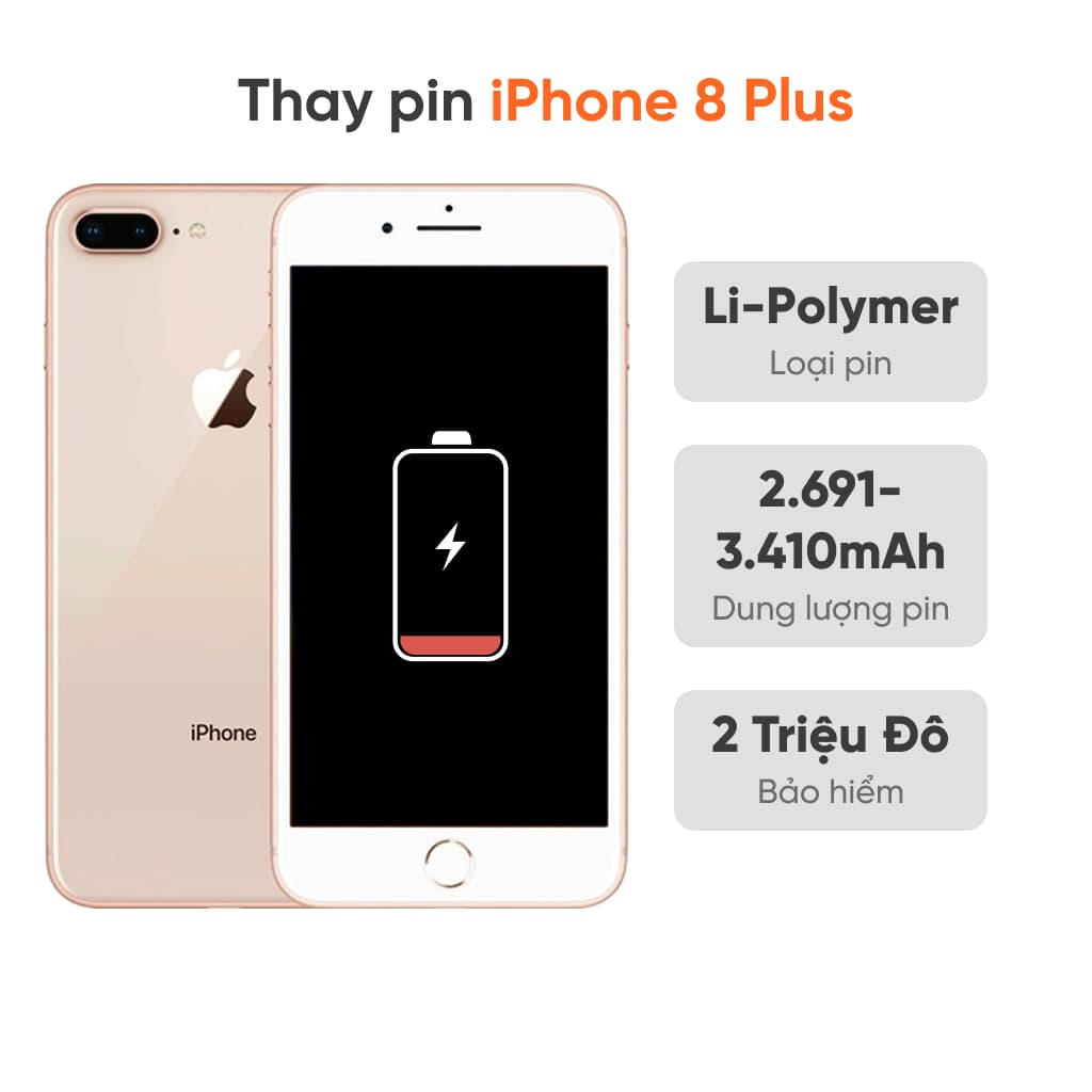 Thay pin iPhone 8 Plus