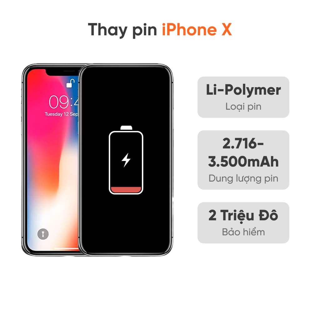 Thay pin iPhone X