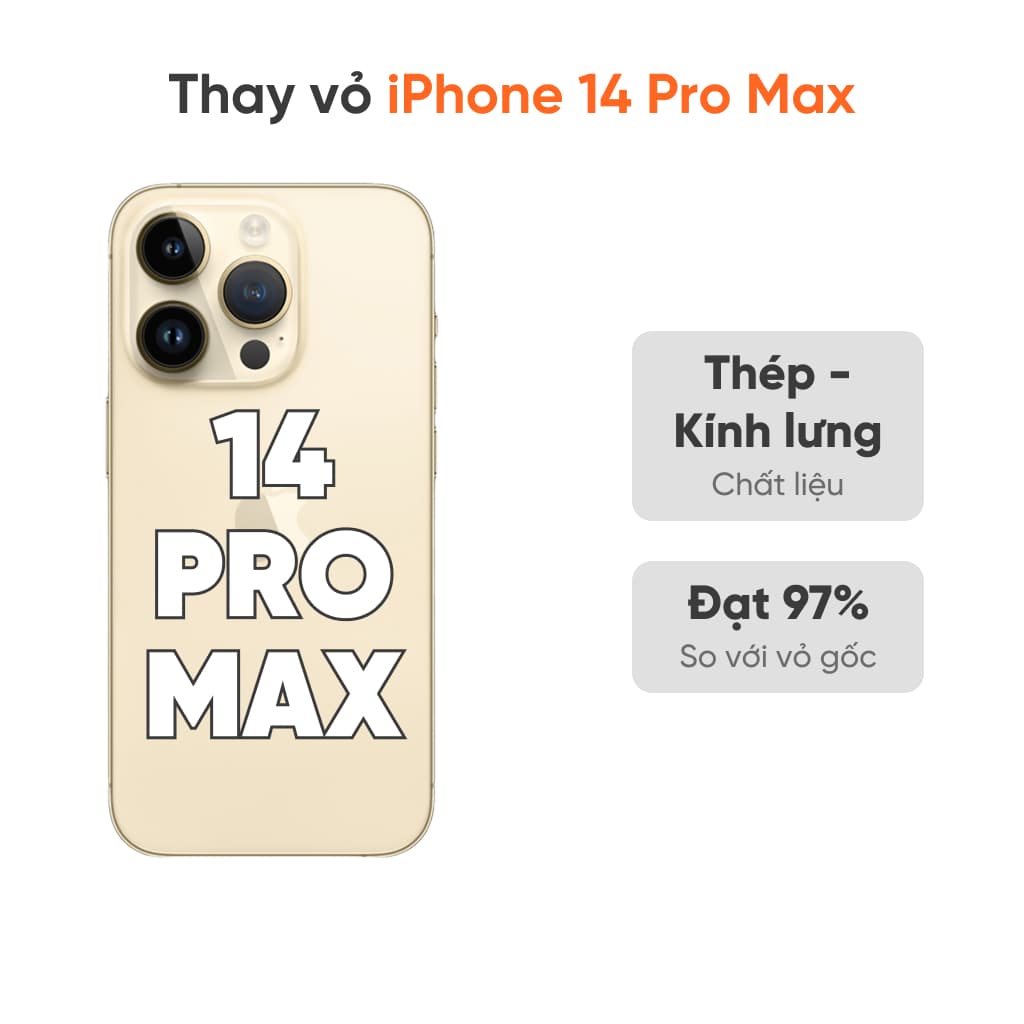 Thay vỏ iPhone 14 Pro Max 5G loại XFIX