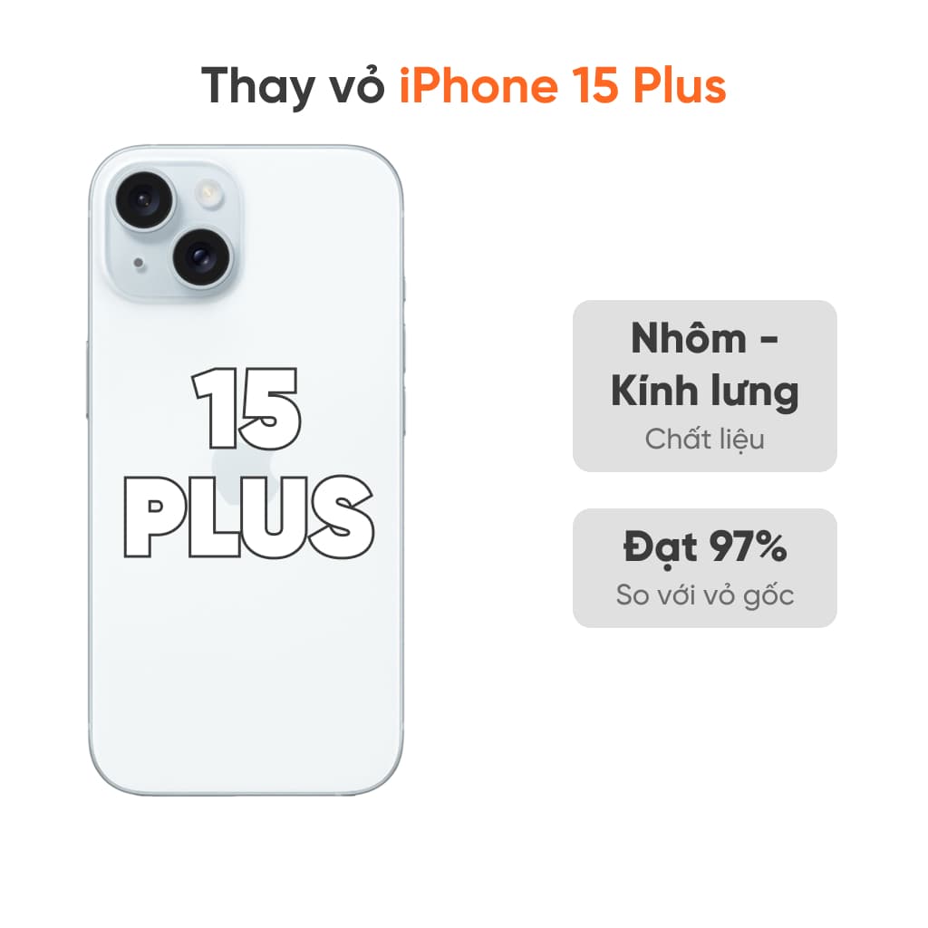Thay vỏ iPhone 15 Plus 5G loại XFIX