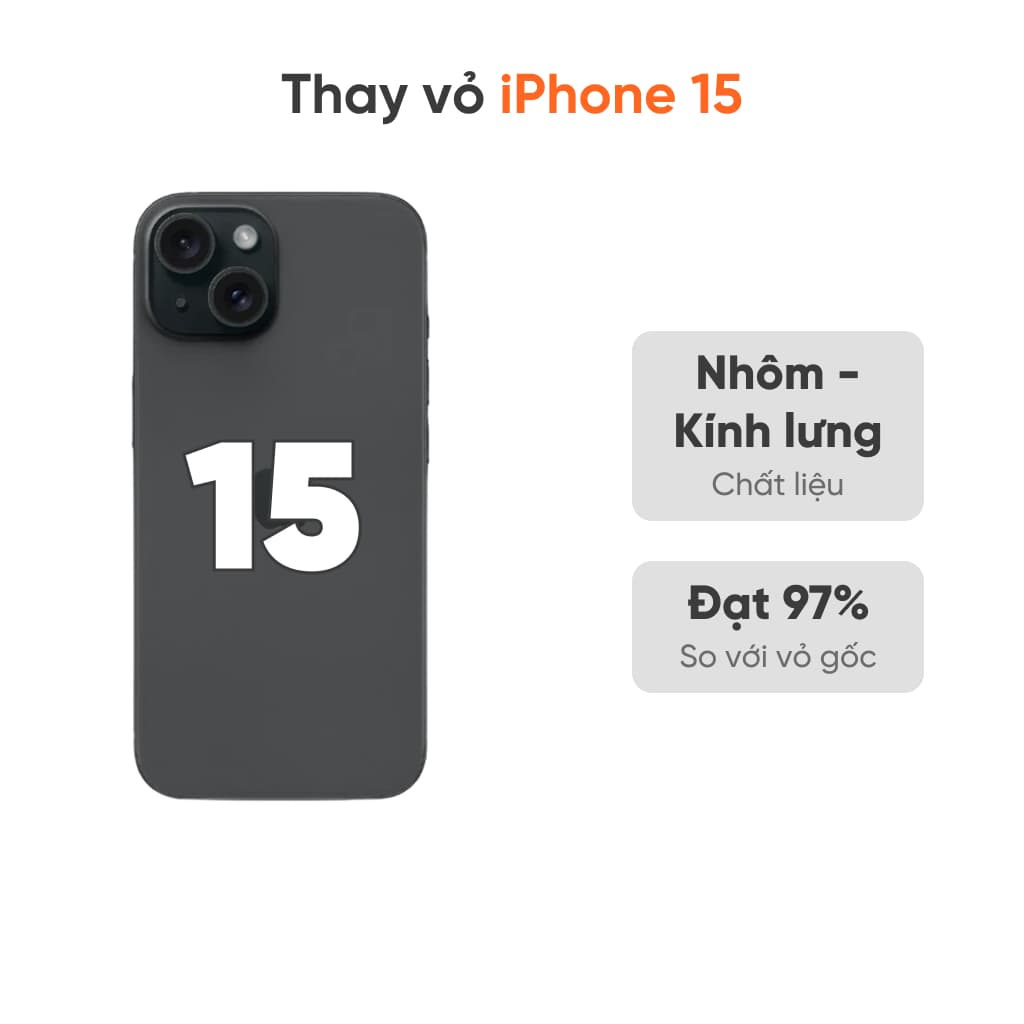 Thay vỏ iPhone 15 5G loại XFIX
