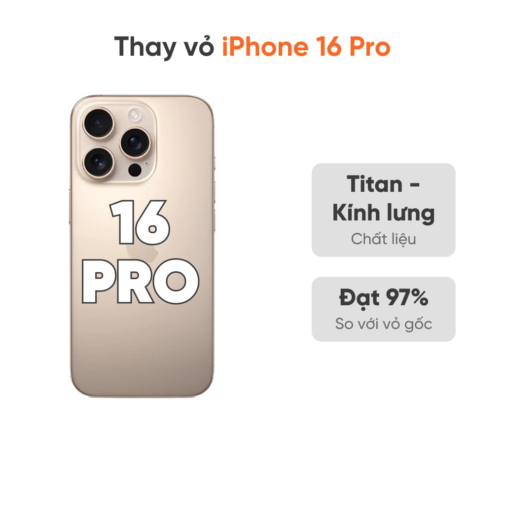 Thay vỏ iPhone 16 Pro 5G loại XFIX