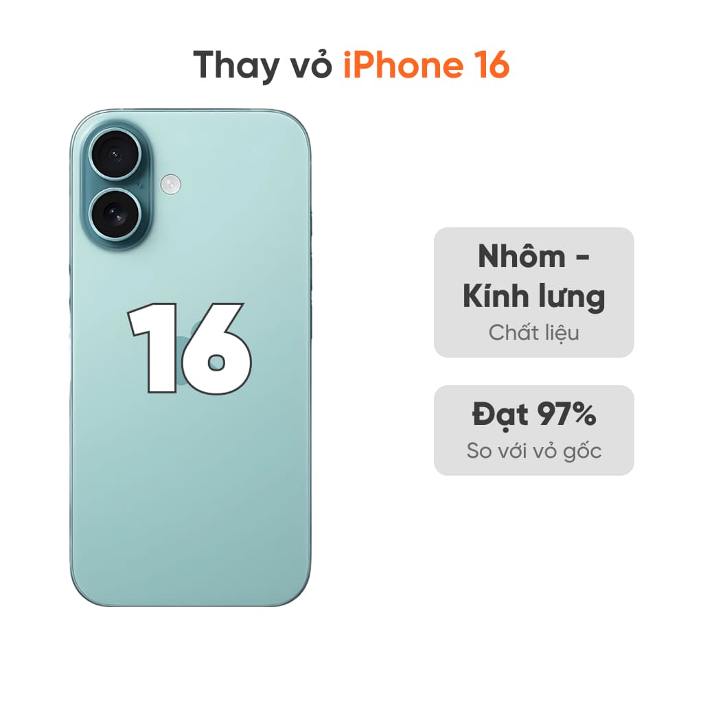 Thay vỏ iPhone 16 5G loại XFIX