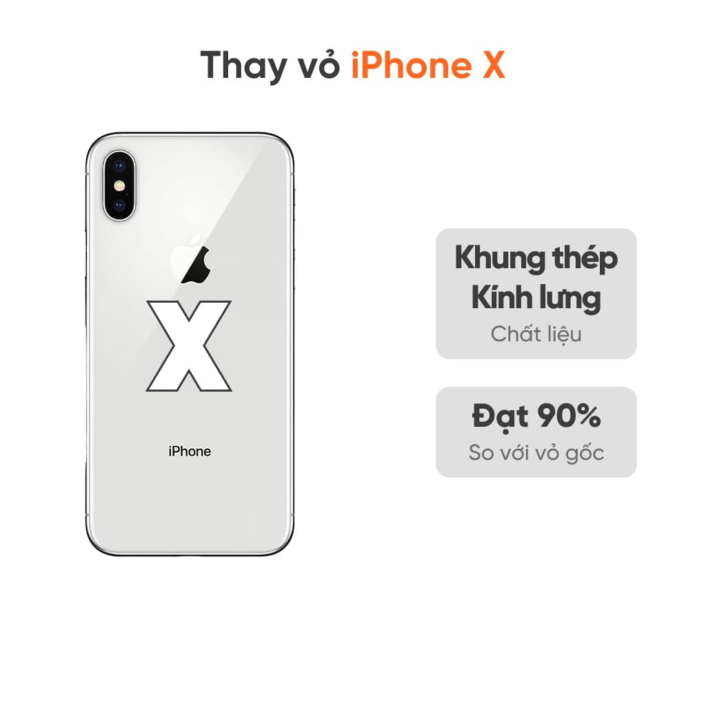 Thay vỏ iPhone X loại XFIX
