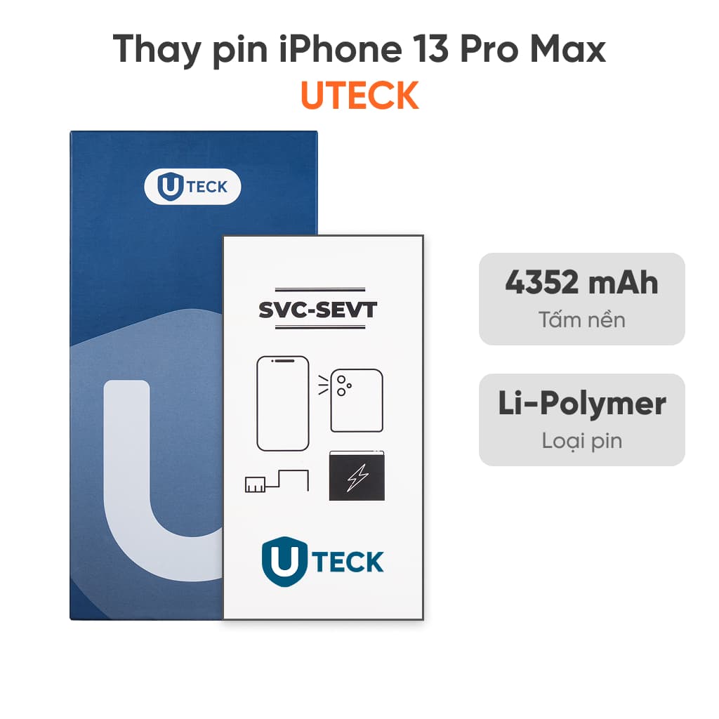 Thay pin iPhone 13 Pro Max loại UTECK
