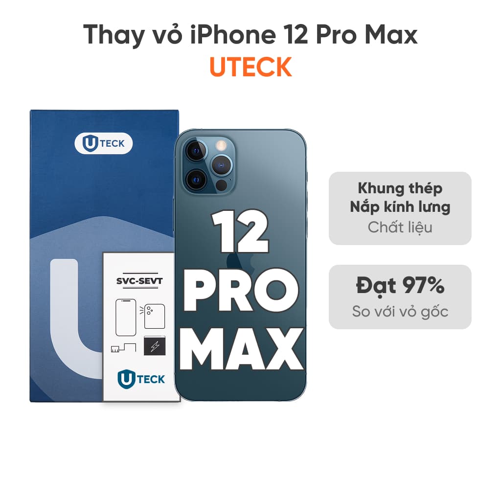 Thay vỏ iPhone 12 Pro Max loại UTECK