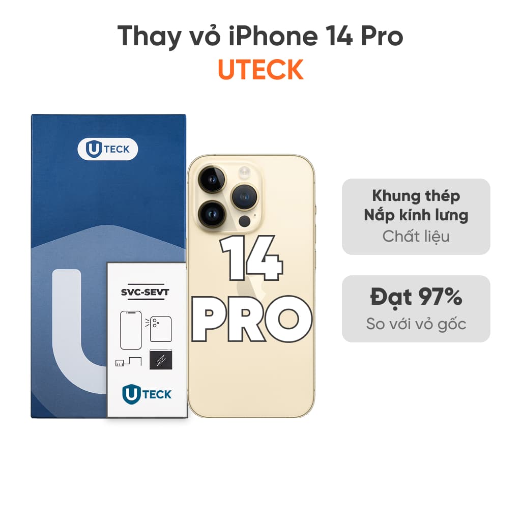Thay vỏ iPhone 14 Pro 4G loại UTECK