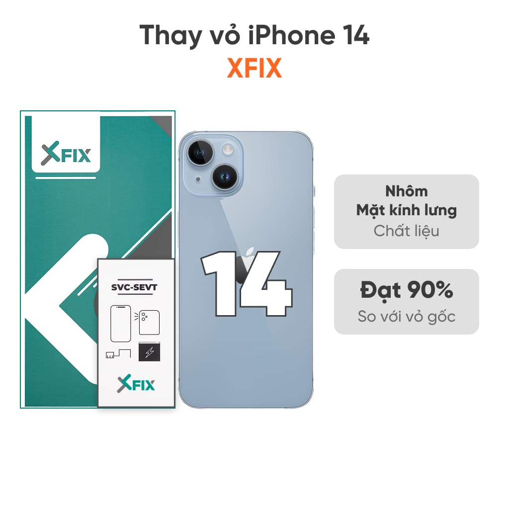 Thay vỏ iPhone 14 4G loại XFIX