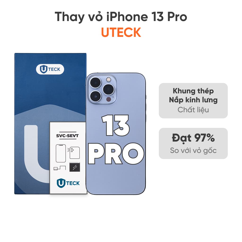 Thay vỏ iPhone 13 Pro loại UTECK