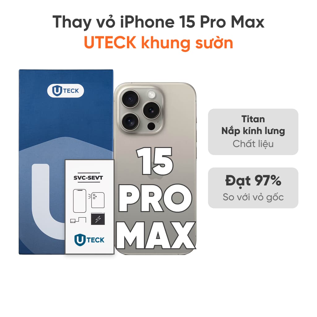 Thay vỏ iPhone 15 Pro Max 5G loại XFIX