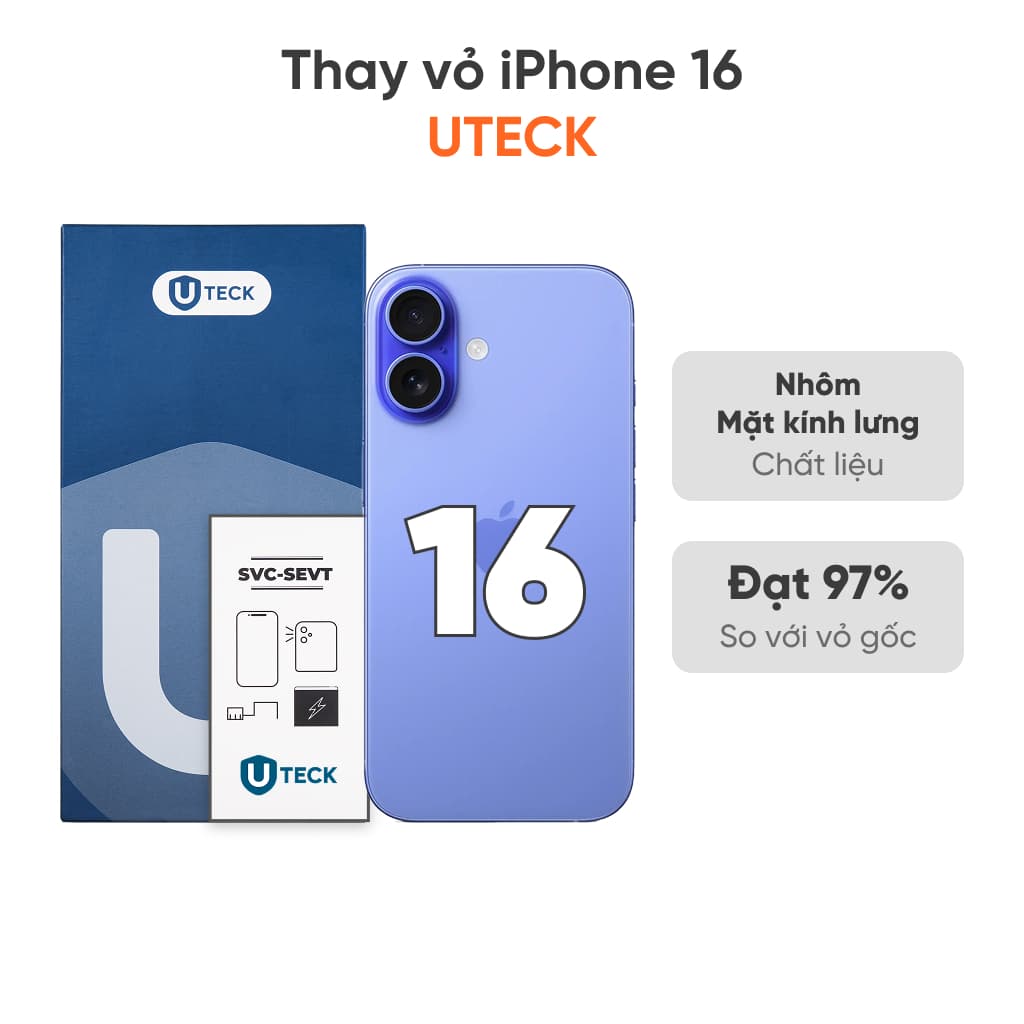 Thay vỏ iPhone 16 4G loại UTECK