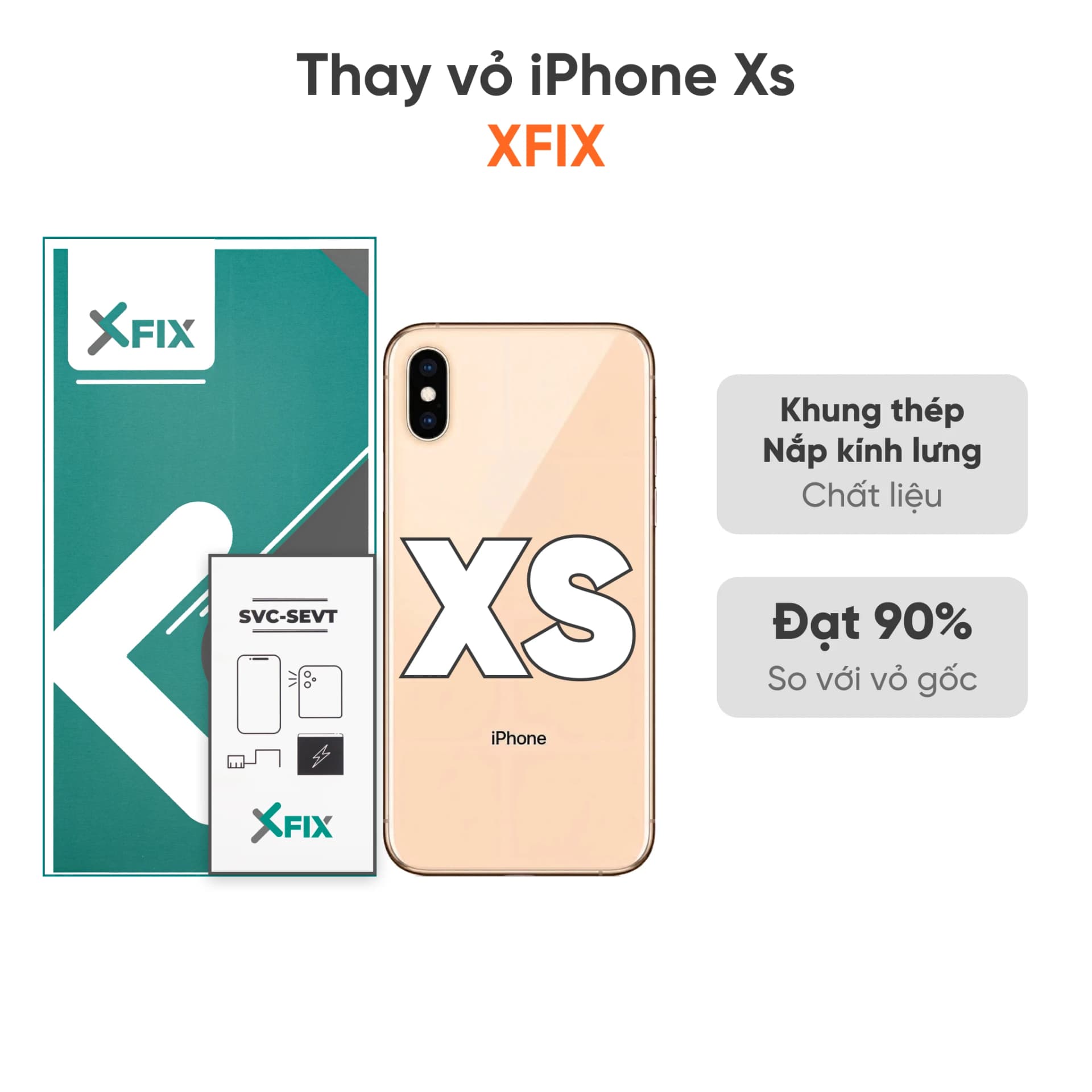 Thay vỏ iPhone Xs loại XFIX